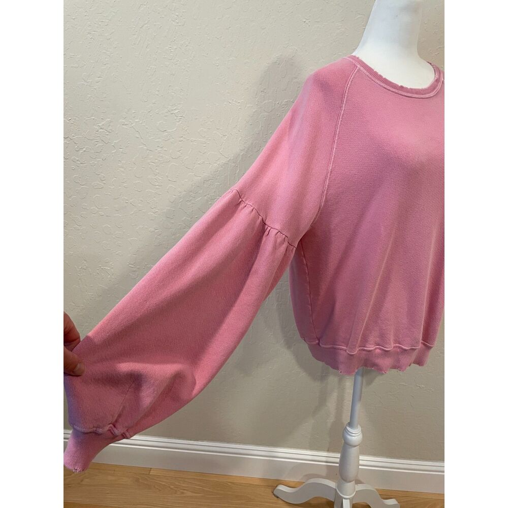 ~ The GREAT Med Sweatshirt* Pink, Balloon Long Sleeves Crew Neck Orig $175! - Picture 2 of 16